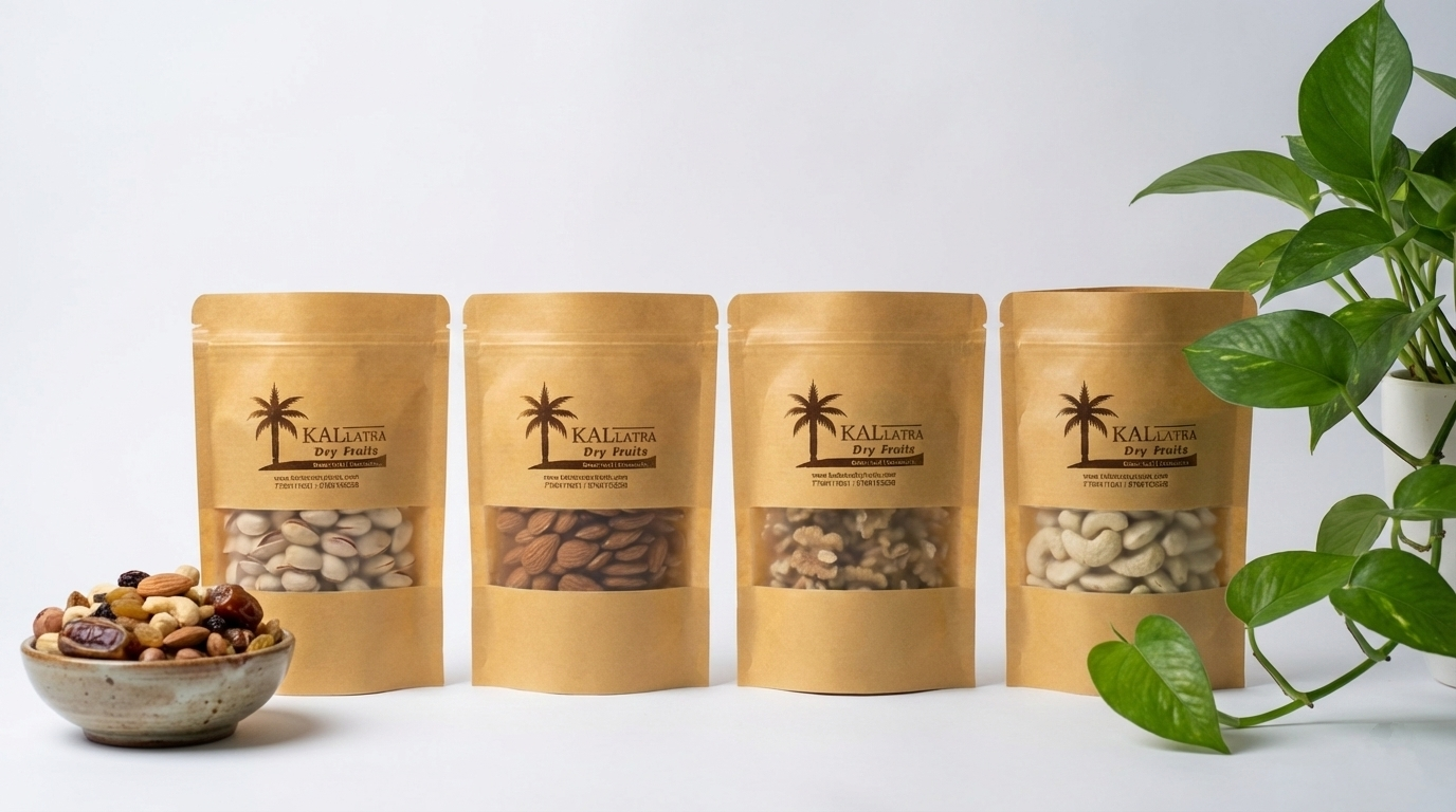 Kallatra premium dry fruits packaging